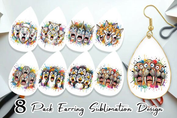 Download Melting Arctic Animals Earring PNG - Anima Collection