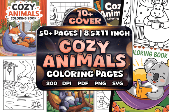 Download 50+ Cozy Animals Coloring Pages - Anima Collection