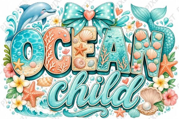 Download Ocean Child Mermaid Sublimation PNG - Sublimation Collection
