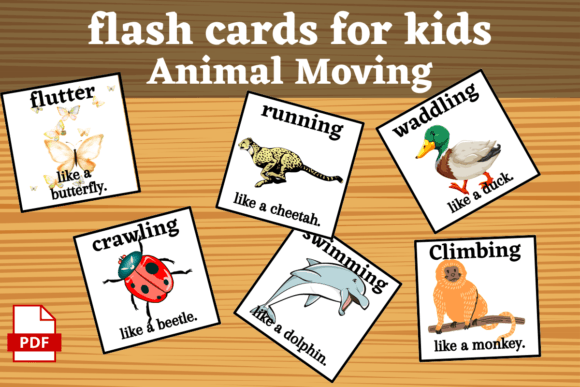 Download Animal Movement Flashcards Learning Game - Anima Collection