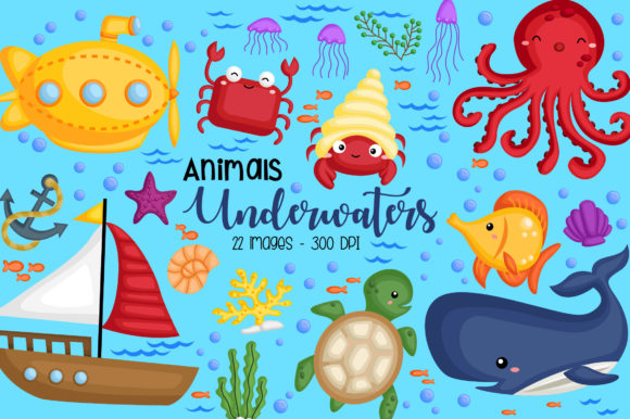 Download Underwater Animal Clipart - Anima Collection