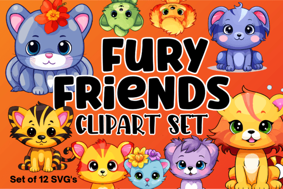 Download Fury Friends Animal Clipart - Anima Collection