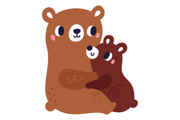Download Baby Bear Cuddling with Mom. Animal Fami - Anima Collection