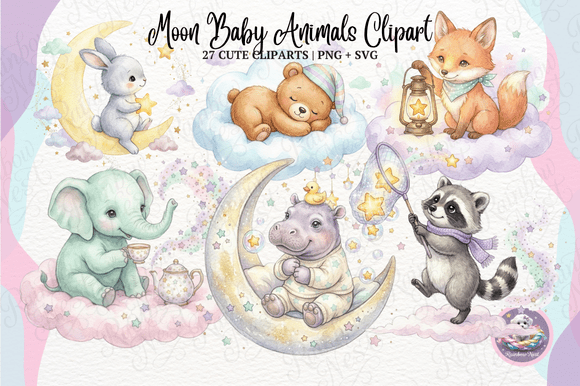 Download Celestial Moon Baby Animals Bundle - Anima Collection