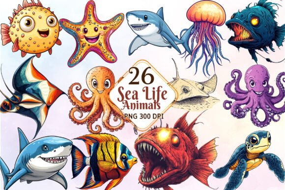 Download Sea Life Clipart, Sea Animals Clipart - Anima Collection