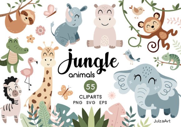 Download Jungle Animals Clipart - Anima Collection