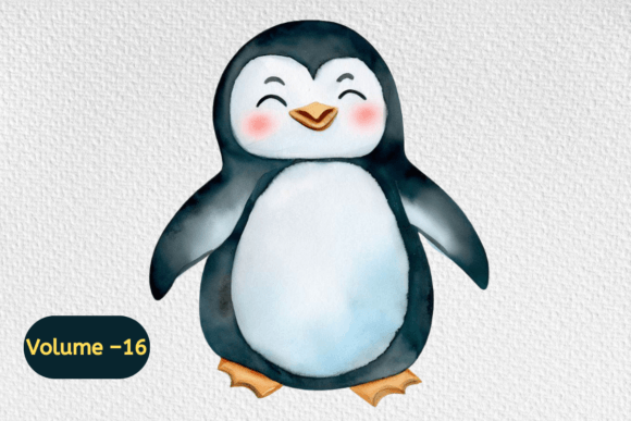 Download Watercolor Penguins Clipart Sublimation - Sublimation Collection
