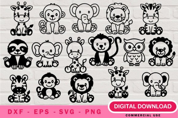 Download Jungle Animals SVG Bundle - Anima Collection