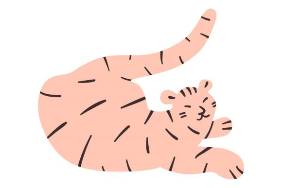 Download Tiger Color Doodle Shape. Wild Cat Anima - Anima Collection