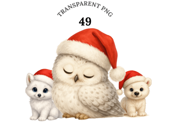 Download 49 Winter Baby Animal Clipart Set - Anima Collection