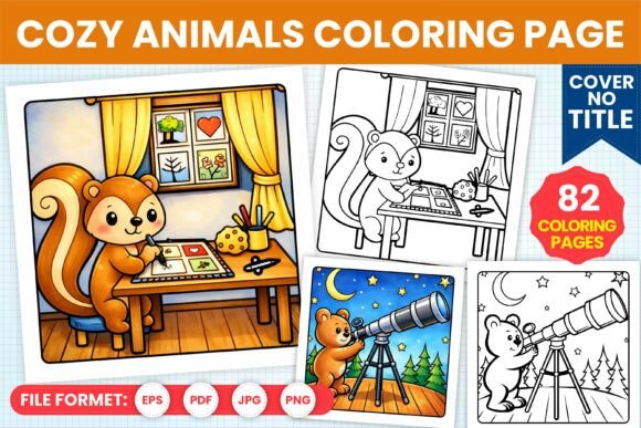 Download Cozy Animals Coloring Pages for Kids - Anima Collection