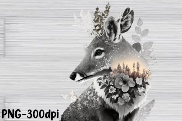 Download Double Exposure Woodland Animal PNG - Anima Collection