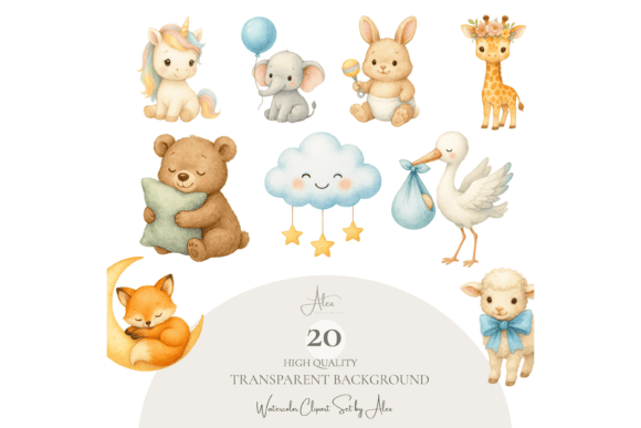 Download Baby Shower Clipart Animals - Anima Collection