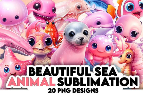 Download Beautiful Cute Sea Animal Clipart - Anima Collection
