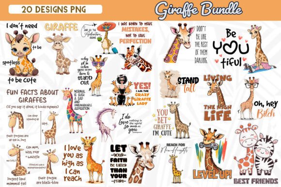 Download Giraffe Sublimation Bundle - Sublimation Collection