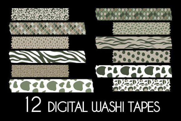 Download Safari Animal Prints Washi Tapes Pattern - Anima Collection