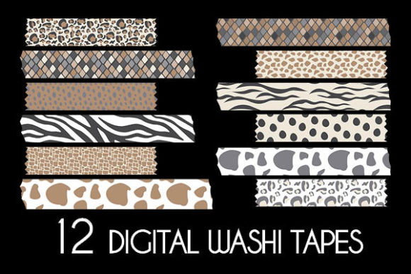Download Neutral Animal Prints Washi Tapes - Anima Collection