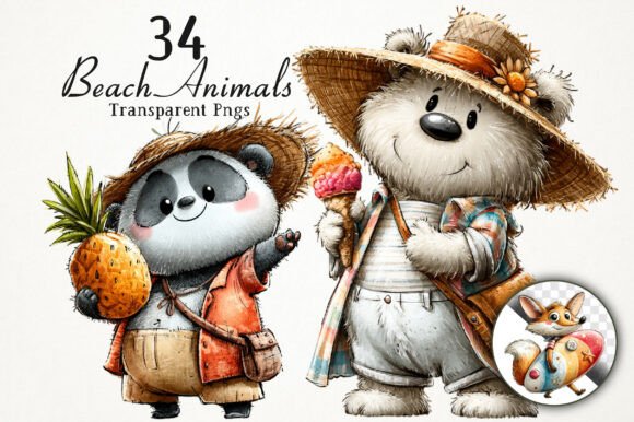 Download Cute Beach Animals PNG Clipart - Anima Collection