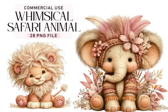 Download Safari Animal Clipart Bundle - Anima Collection