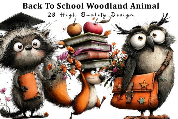 Download Back to School Woodland Animal Clipart - Anima Collection