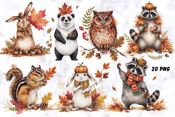 Download Fall Woodland Animal Clipart - Anima Collection