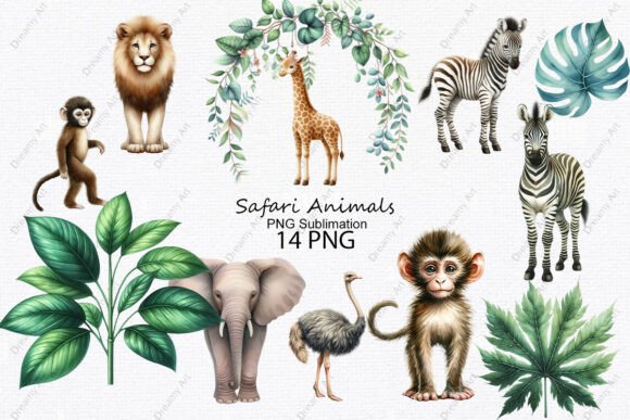 Download Safari Animals PNG Sublimation - Anima Collection