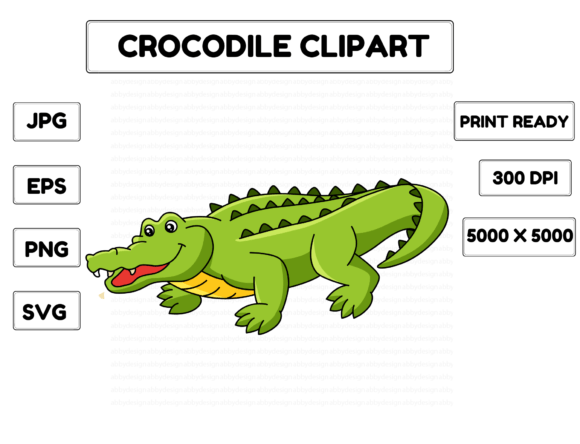 Download Crocodile Animal Cartoon Colored Clipart - Anima Collection