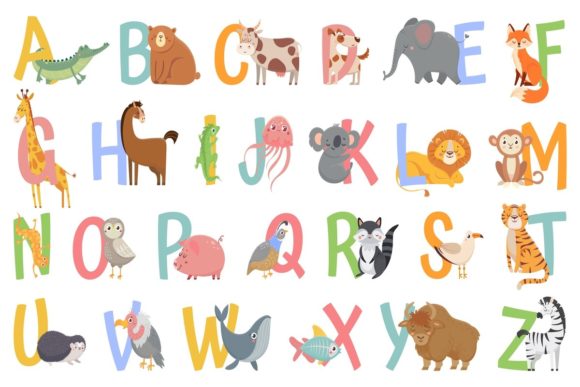 Download Cartoon Animals Alphabet for Kids - Anima Collection