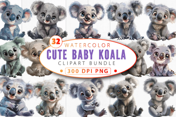 Download Cute Baby Koala Nursery Animal Clipart - Anima Collection