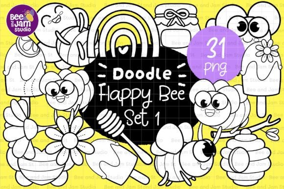 Download KDP Bee Animals Coloring PNG Clipart - Anima Collection